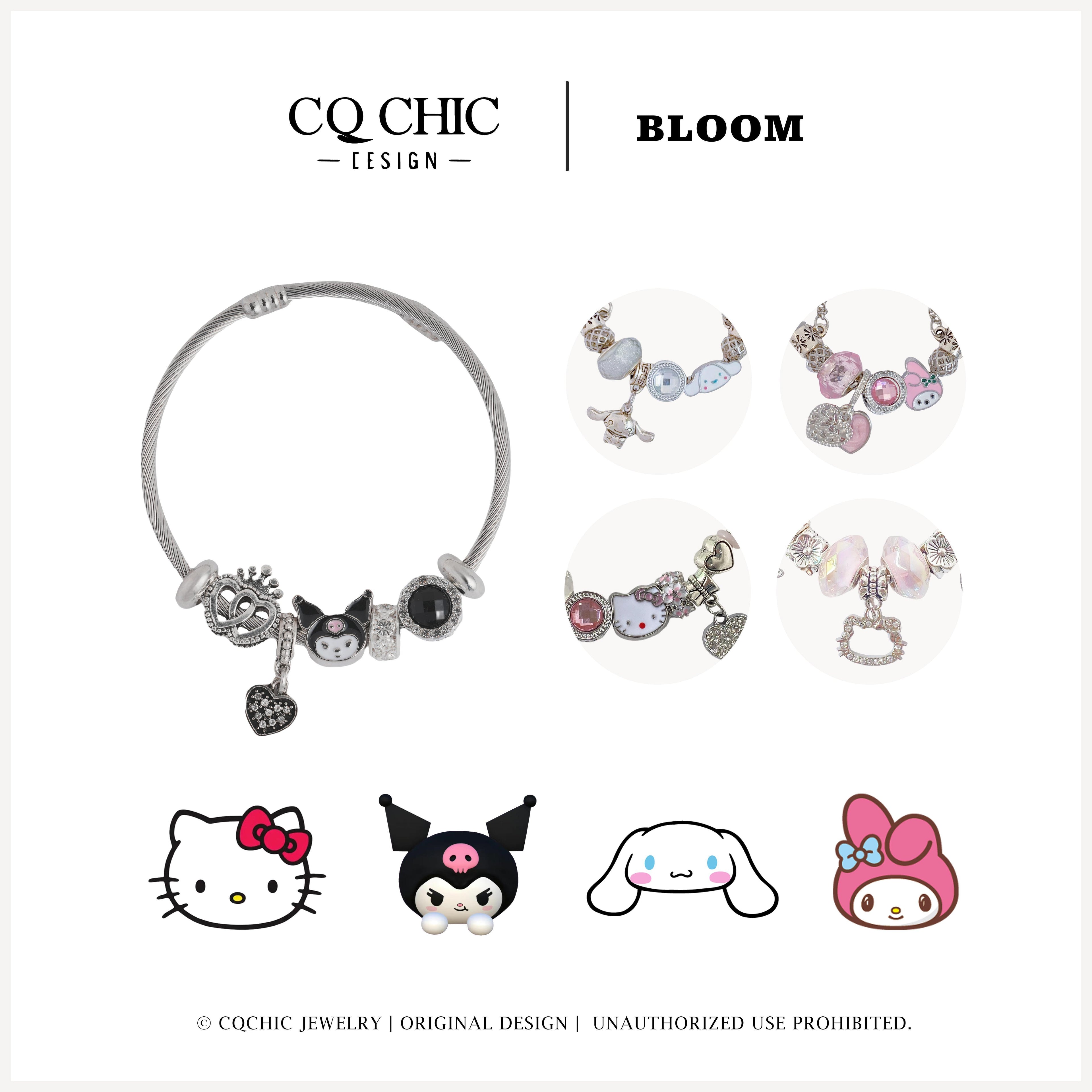 Cartoon charm bracelet